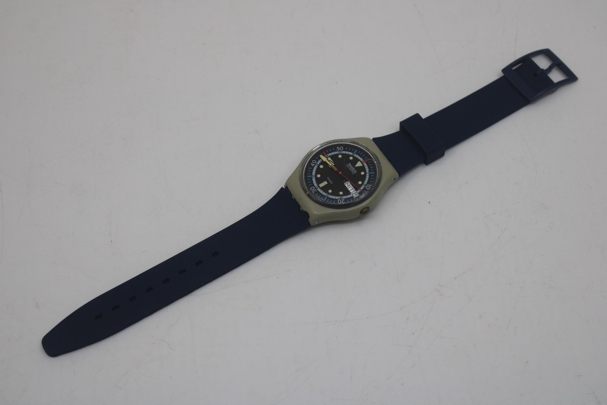 Vintage Gents Swatch 'Calypso Diver' GM701, Much Used Condition, working, with a new strap