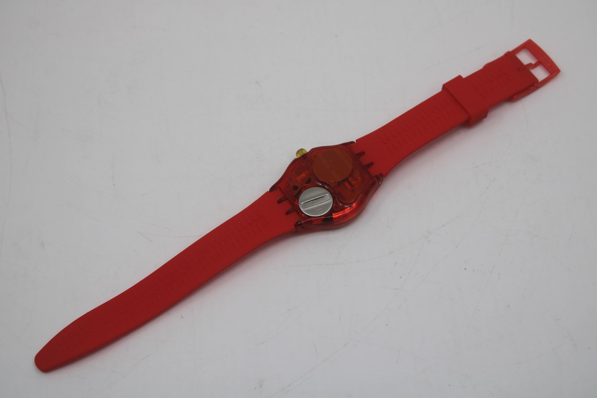 Vintage Gents Musicall Swatch 'Red Rhythm' SLR102, Nice, Used Condition, working, with a new strap