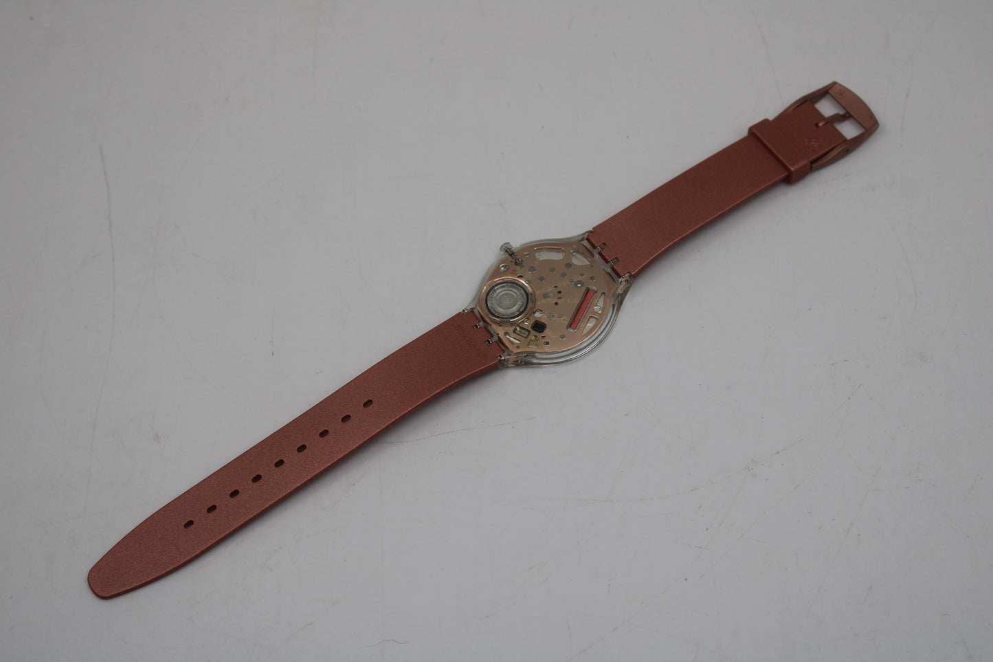 Skin Big Swatch 'Skin Amor' SVOK108, NO box, New Old Stock, Unworn, Watch is working, strap is original