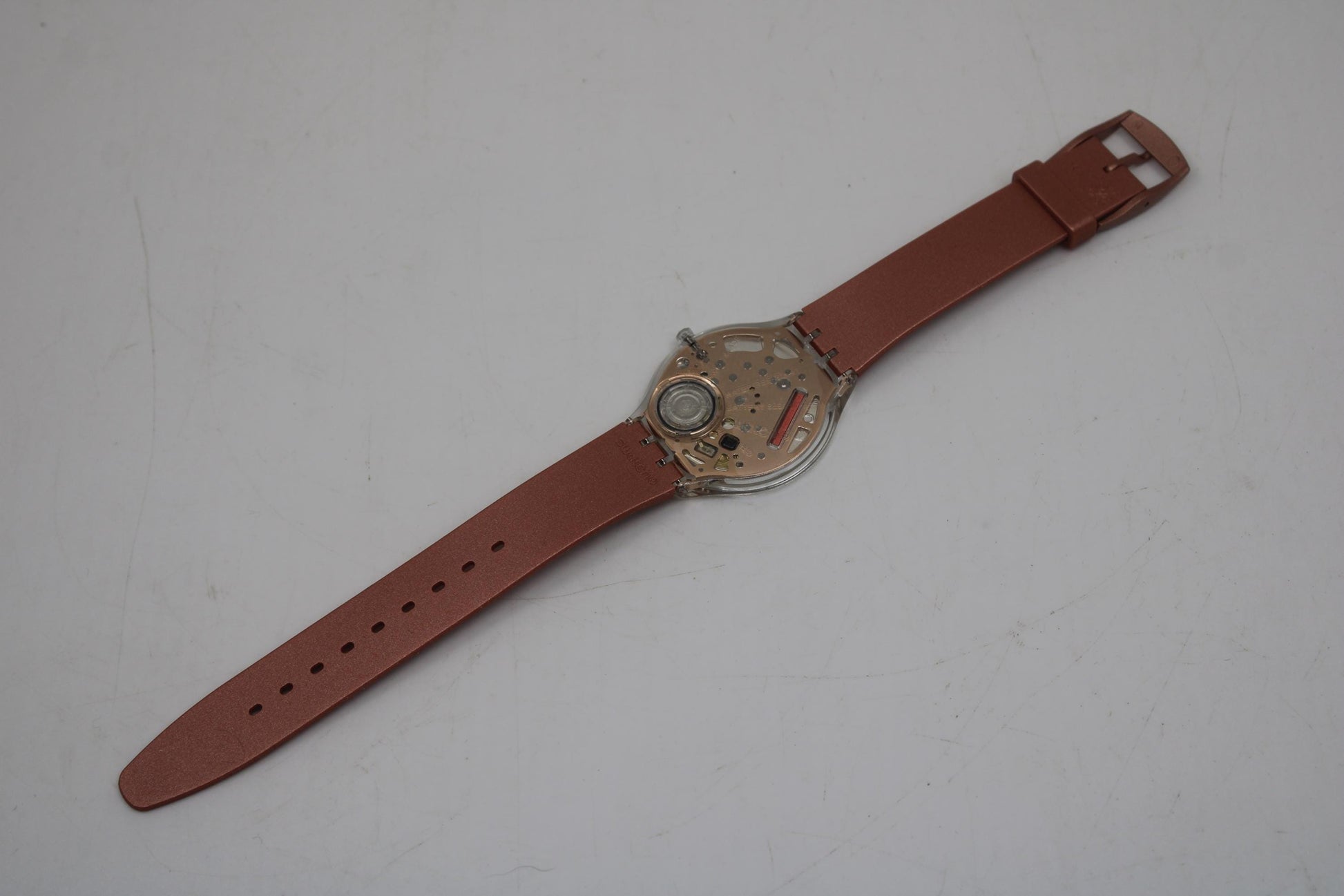 Skin Big Swatch 'Skin Amor' SVOK108, NO box, New Old Stock, Unworn, Watch is working, strap is original