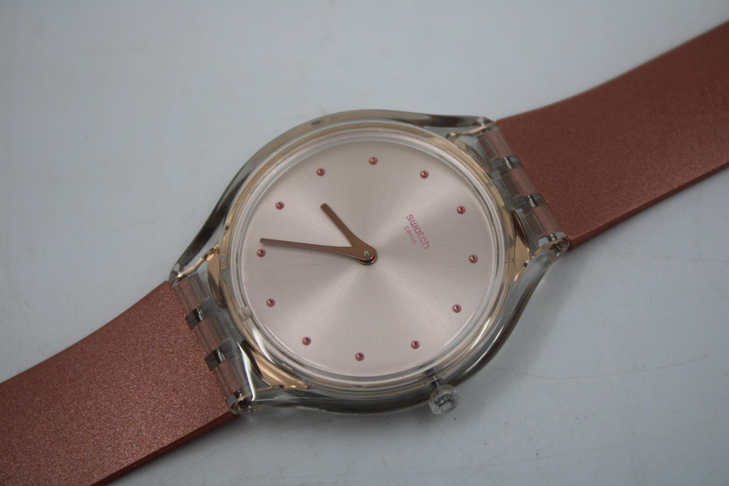 Skin Big Swatch 'Skin Amor' SVOK108, NO box, New Old Stock, Unworn, Watch is working, strap is original