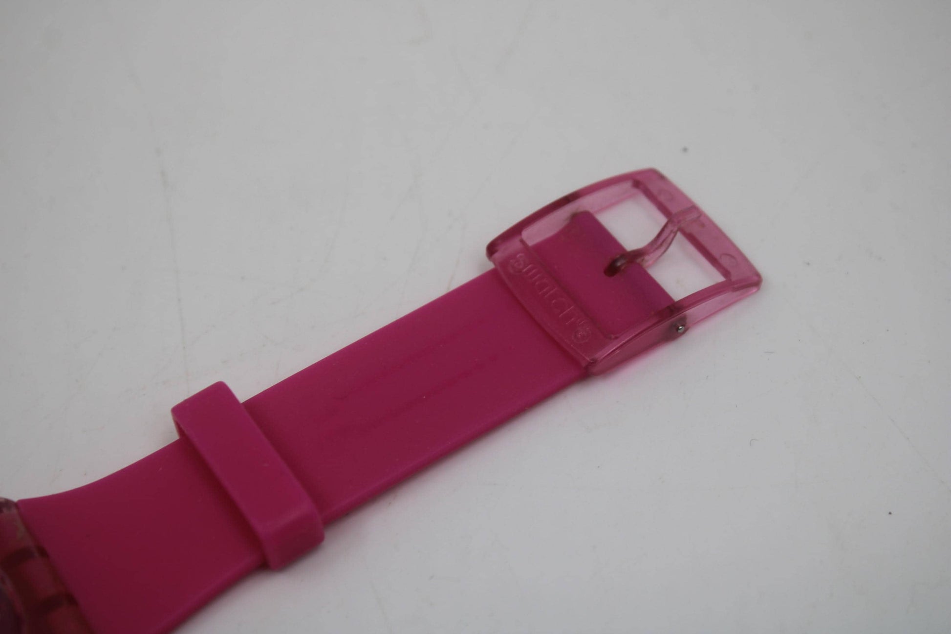 New Gents Swatch 'Pink Lacquered' SUOP100, VERY nice used condition, working