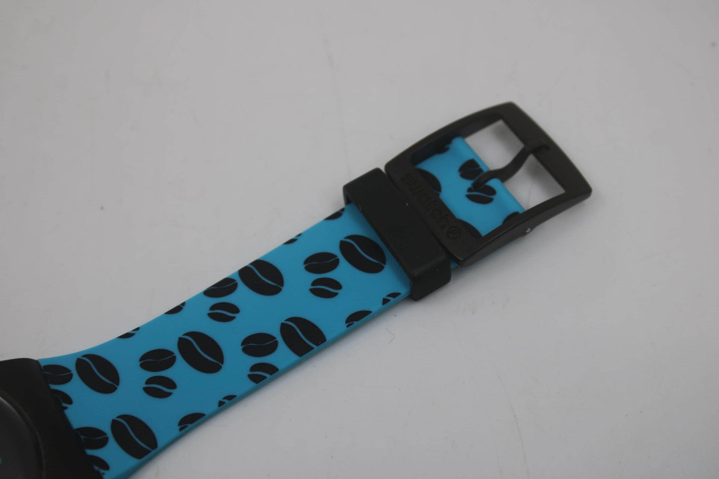 Vintage New Gents Swatch 'Coffee Blues' SUOC106, in MINT condition, working, with the original strap