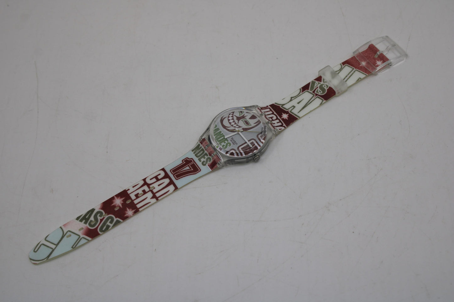 Vintage Gents Swatch 'Behind Me' GE227, NEW OLD STOCK, Never Worn, working with original strap