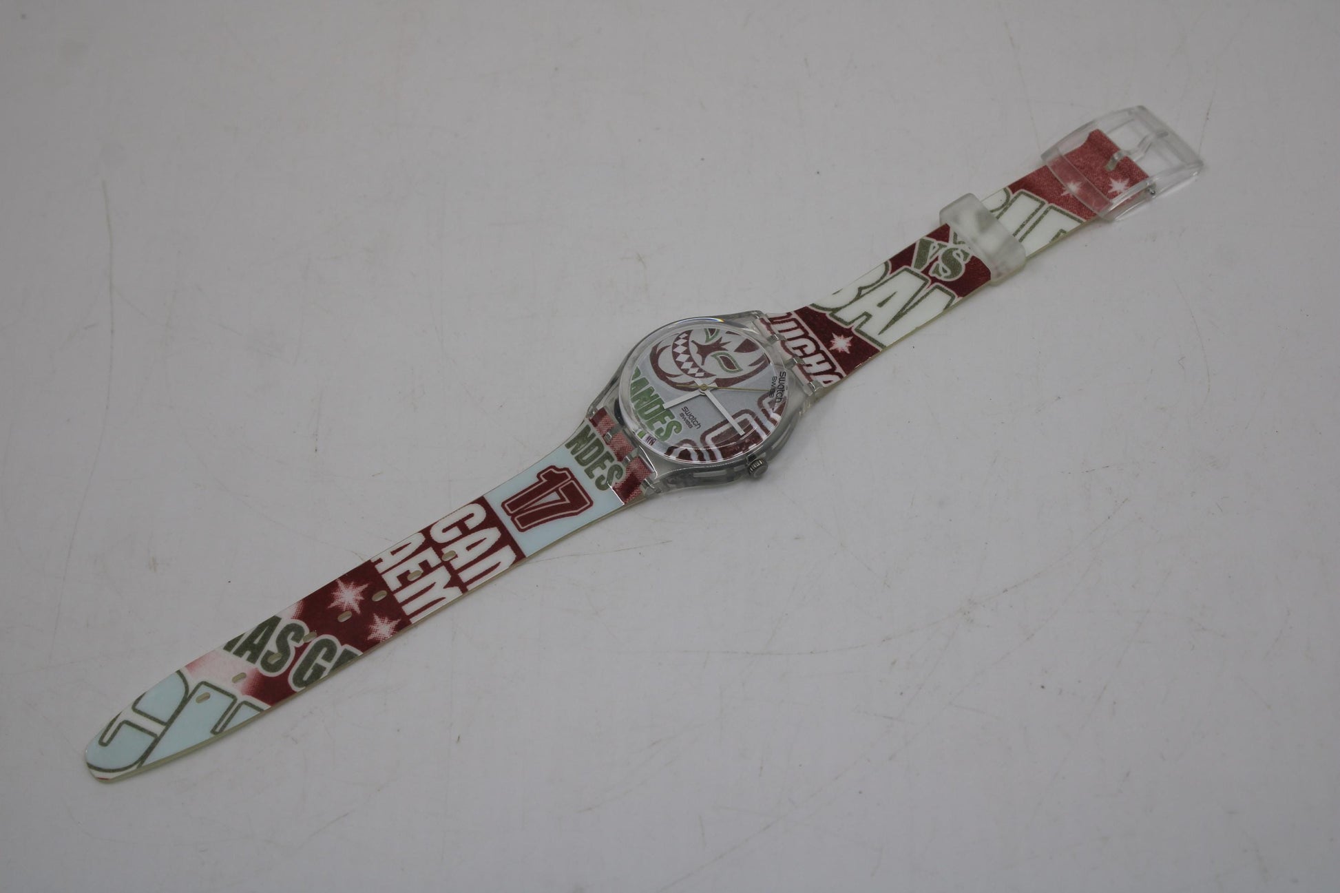 Vintage Gents Swatch 'Behind Me' GE227, NEW OLD STOCK, Never Worn, working with original strap