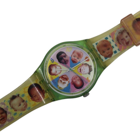 Vintage Gents Swatch 'Sweet Baby' GL107, Nice, Used Condition, working, with the original strap