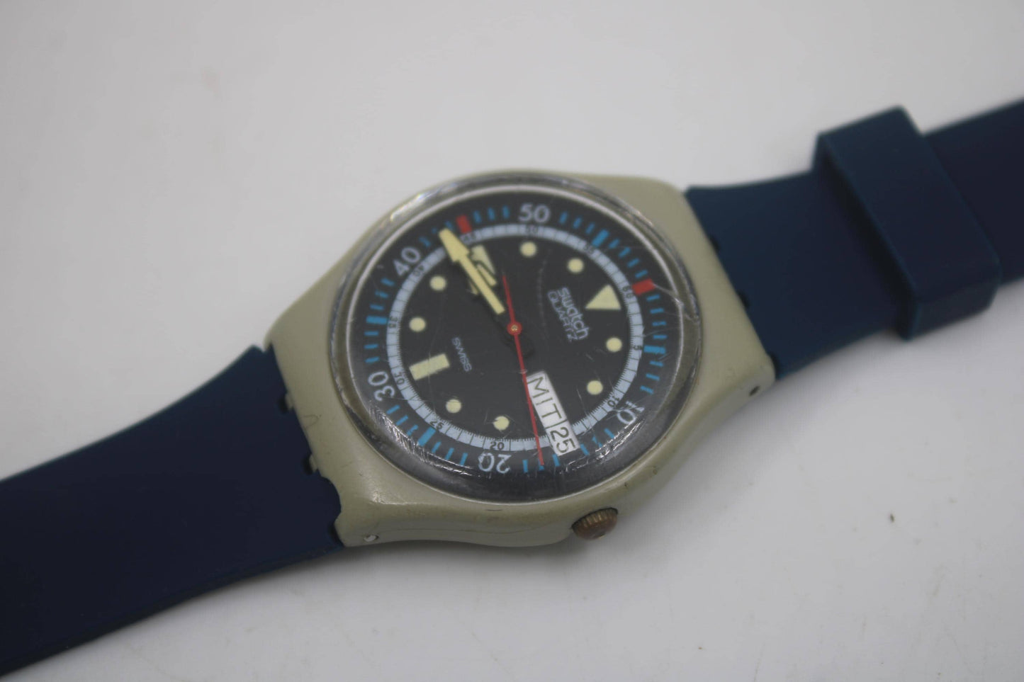 Vintage Gents Swatch 'Calypso Diver' GM701, Much Used Condition, working, with a new strap