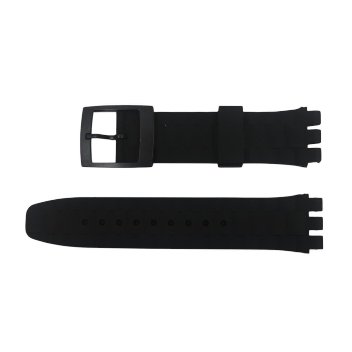 Reproduction strap for Scuba Libre Swatch, black