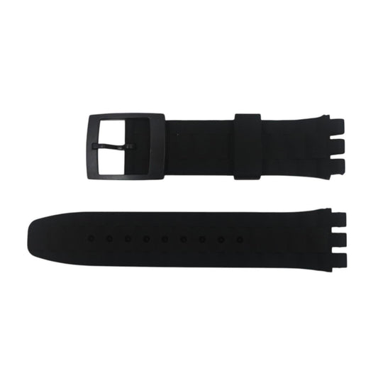 Reproduction strap for Scuba Libre Swatch, black