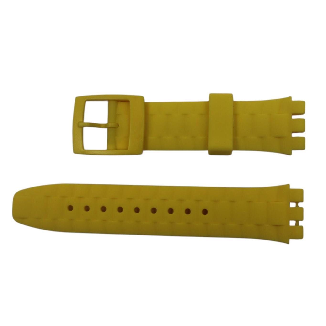 Reproduction strap for Scuba Libre Swatch, yellow