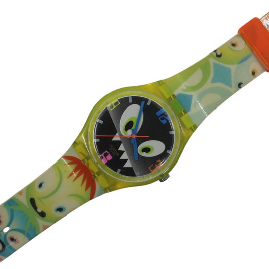 Vintage Gents Swatch 'Risk A Dare' GJ127, very nice, used condition, working, with original strap