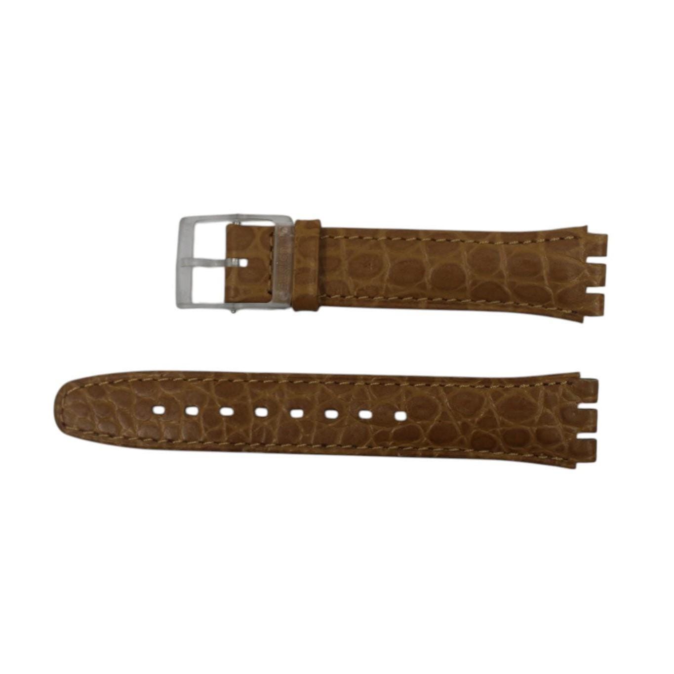 Vintage Swatch 17mm Leather Strap, Gents, New Old Stock