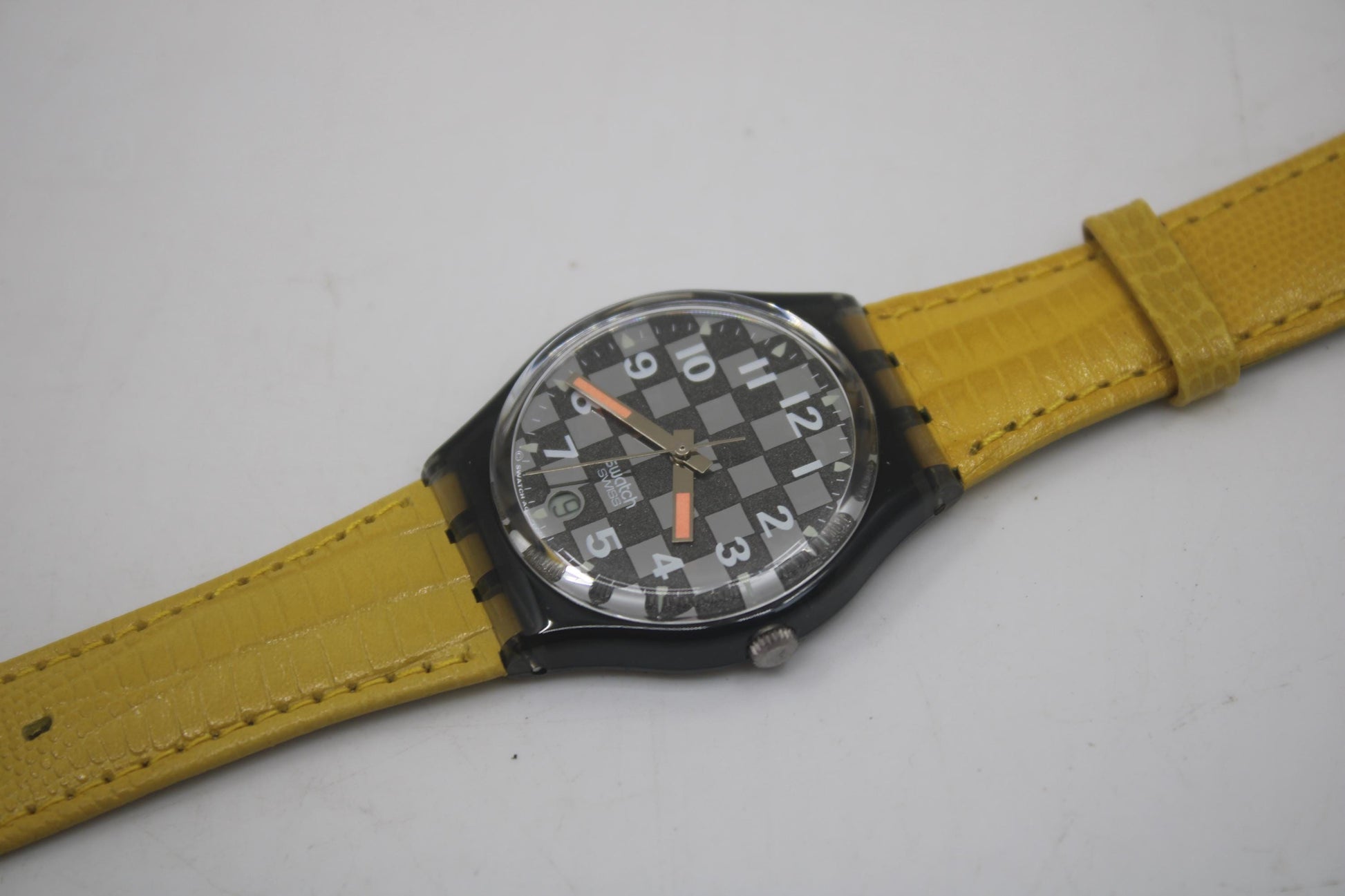 1993 Vintage Gents Swatch 'Clubs' GM402, New Old Stock, working, with original strap