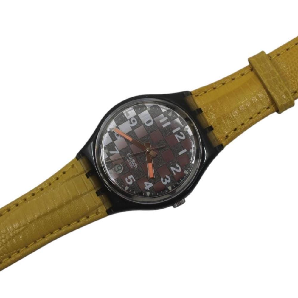 1993 Vintage Gents Swatch 'Clubs' GM402, New Old Stock, working, with original strap