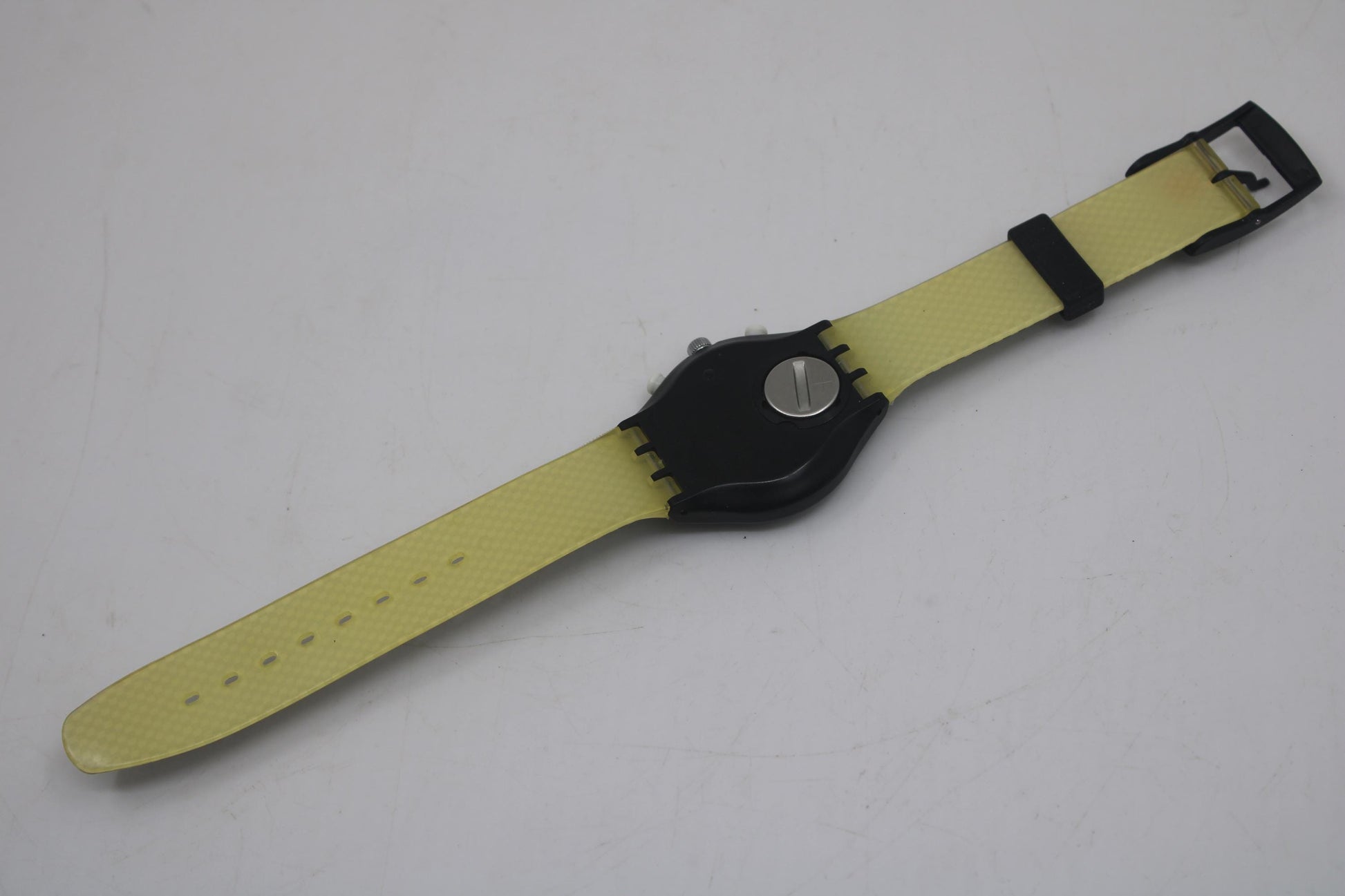 Vintage Gents Chrono Swatch 'Unlimited' SCB116, Near Mint Condition, with the original strap, working