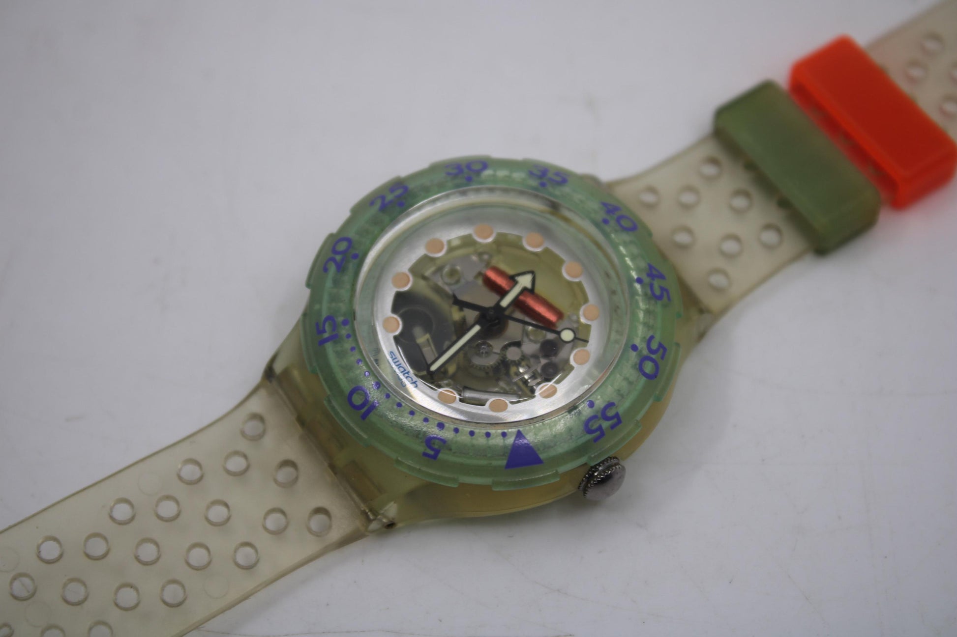 1992 Vintage Swatch Scuba 'Jelly Bubbles' SDK104, Mint Condition, working fine