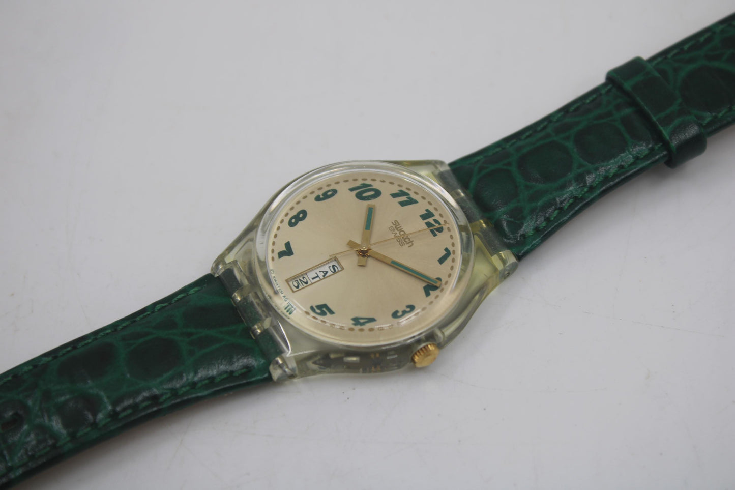 1994 Vintage Gents Swatch 'Tutto Tondo' GK711, Good, Used Condition, working, with original strap