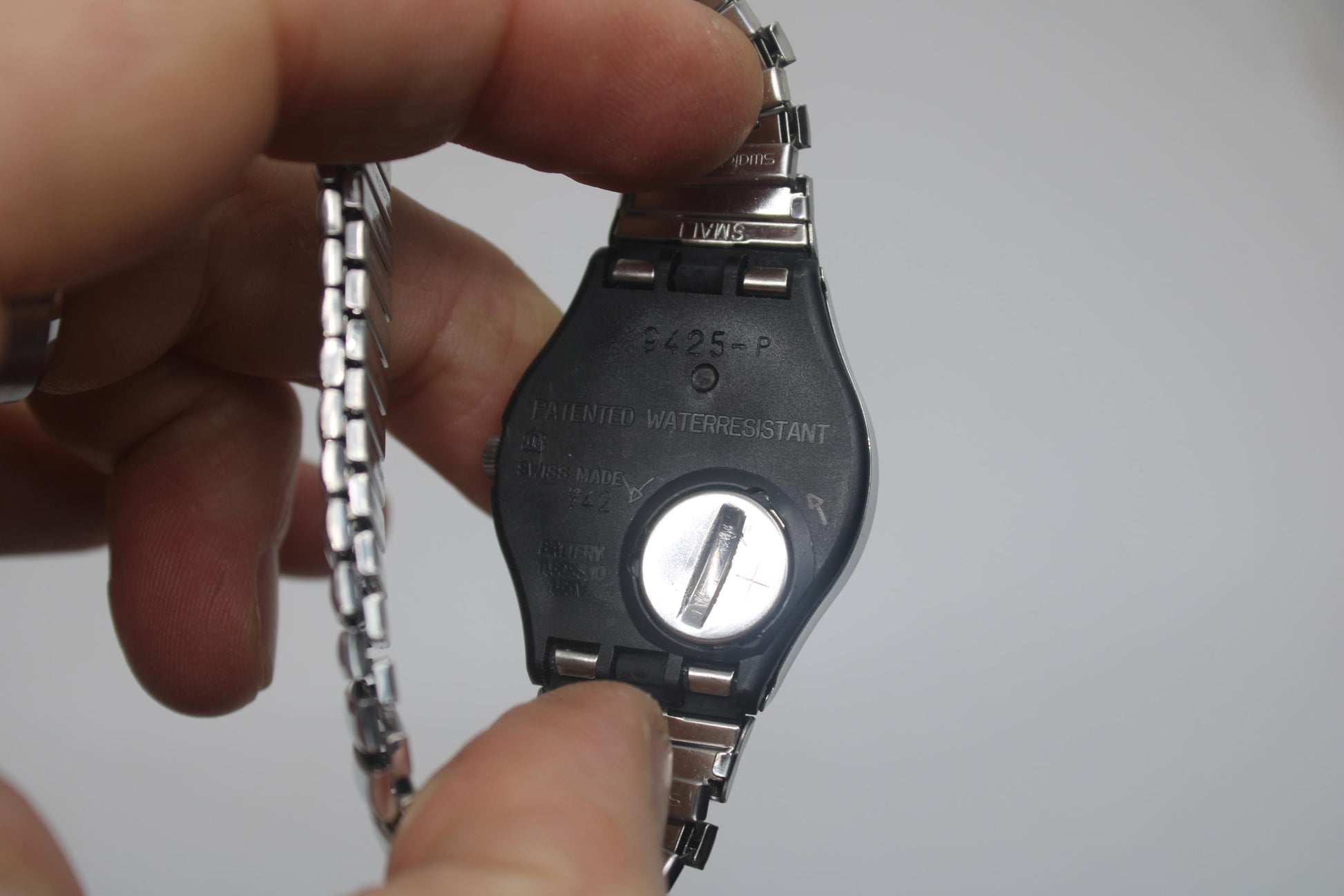 Vintage Gents Swatch 'Iron Man' GY116, Brand New and Unworn, working with original strap