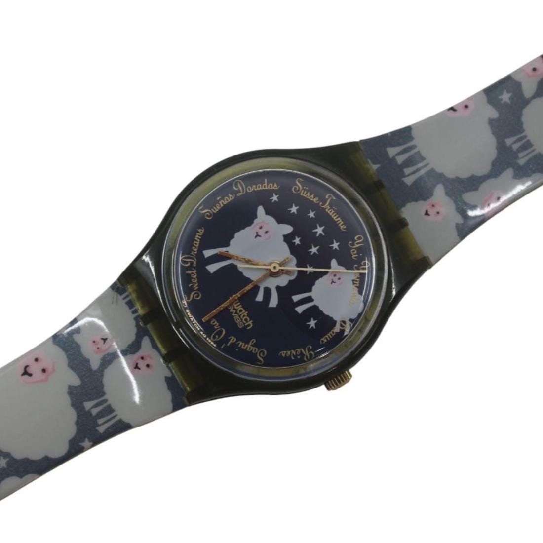 1995, Swatch, Gents, 'Black Sheep', GN150, New Old Stock and Unworn Condition, working, original strap