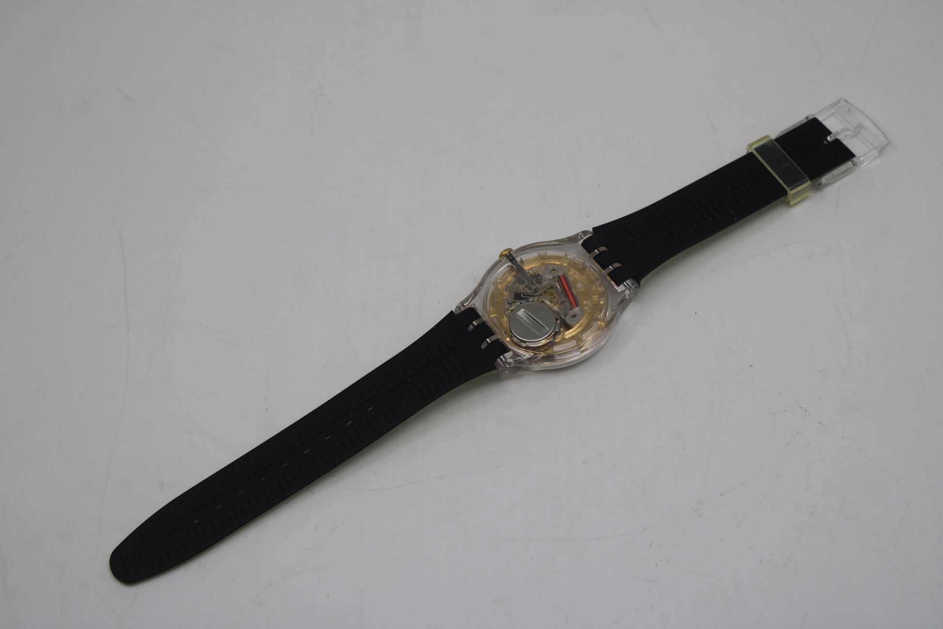 Vintage New Gents Swatch 'Goldenall' SUOK120, Unworn, New Old Stock, working, with the original strap