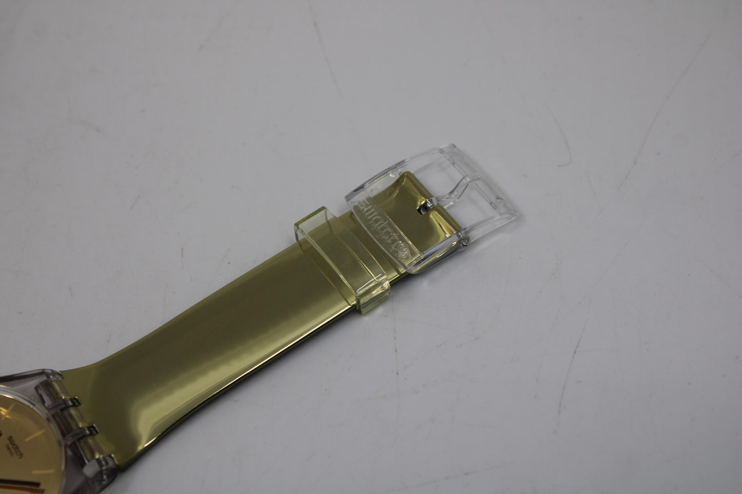 Vintage New Gents Swatch 'Goldenall' SUOK120, Unworn, New Old Stock, working, with the original strap