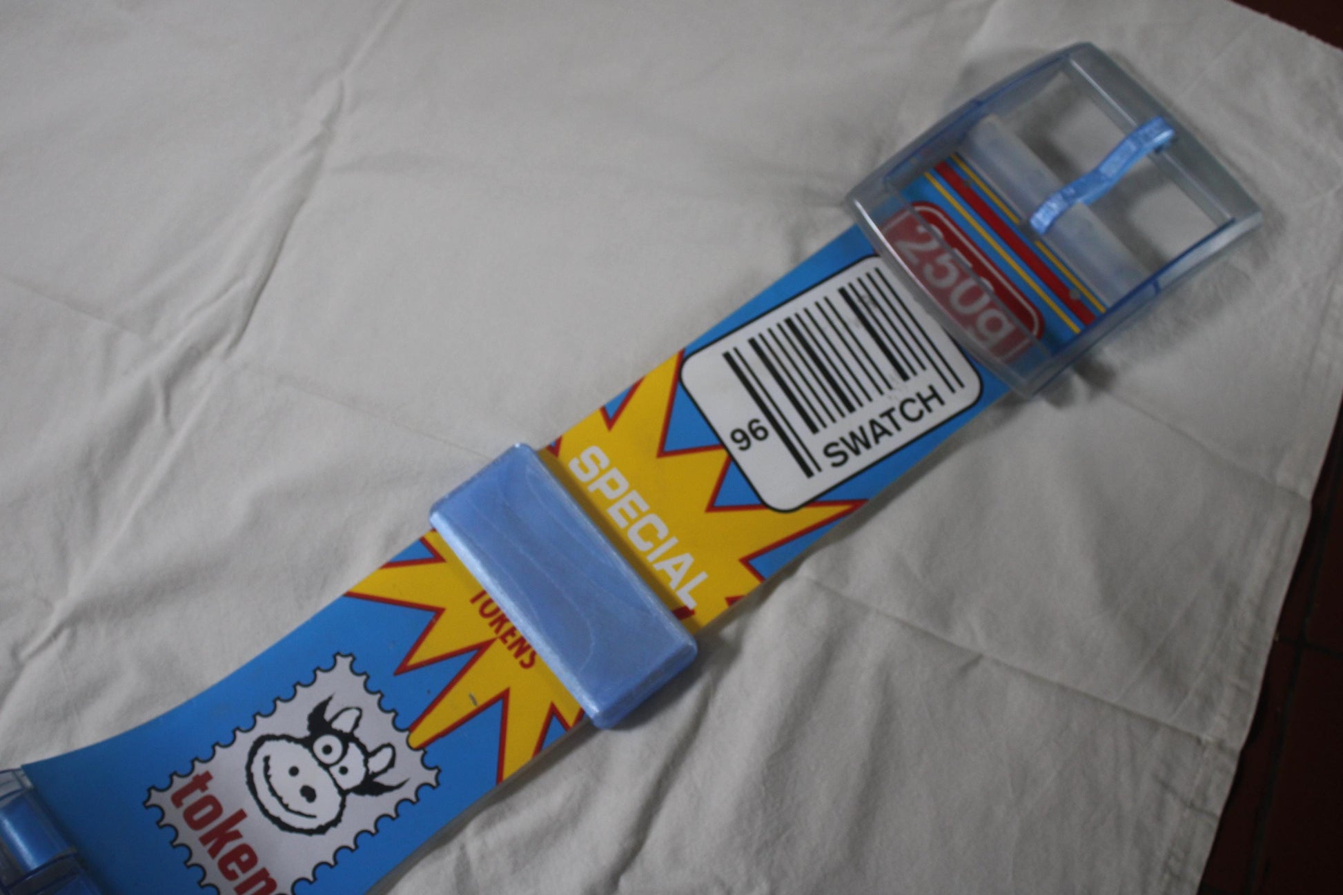 Maxi Swatch Wall Clock,'Good Morning', MGN156 unique, working 100%, complete, including strap!