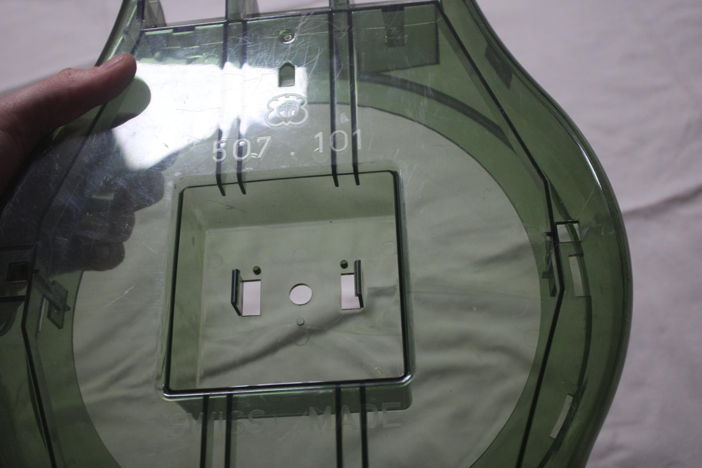 1986 and beyond early vintage and original Maxi Swatch Green Transparent Case, NO Damage, NO missing parts, Perfect Used Condition