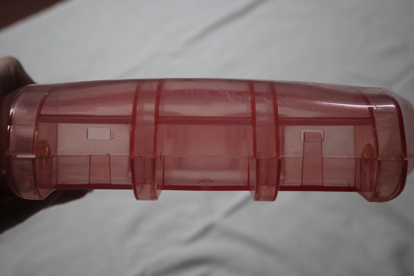 1986 and beyond early vintage and original Maxi Swatch Pink Transparent Case, Nice Used Condition