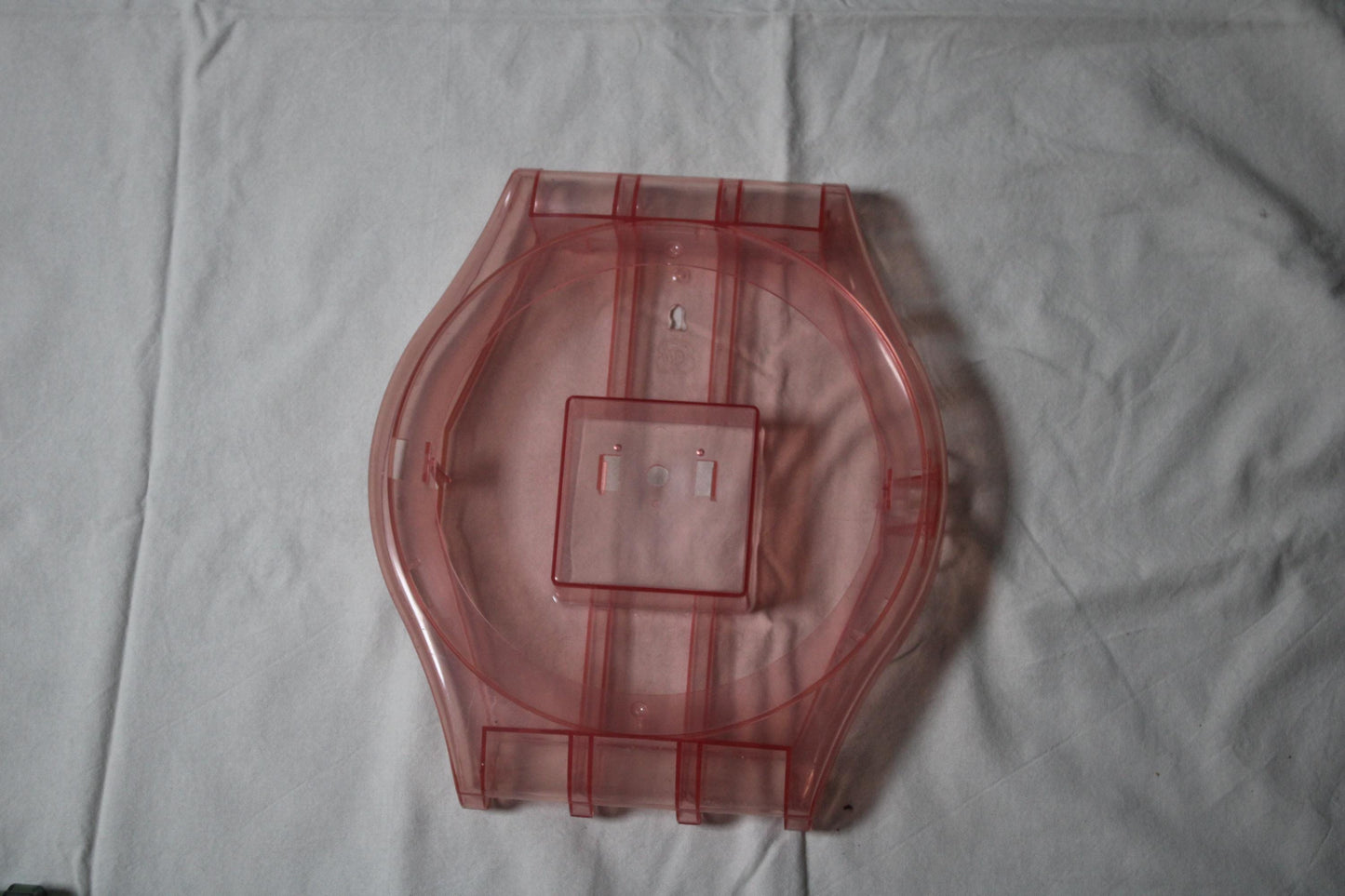 1986 and beyond early vintage and original Maxi Swatch Pink Transparent Case, Nice Used Condition