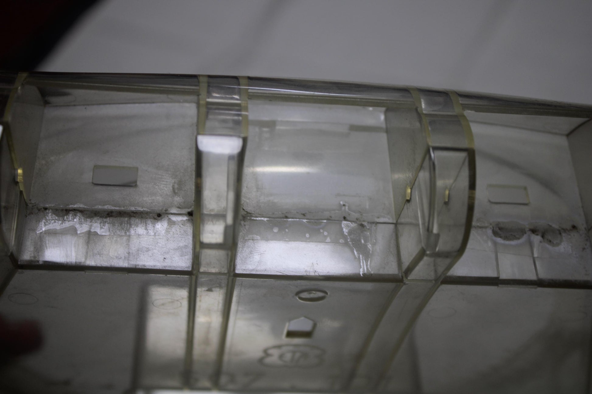 Maxi Swatch Case Transparent, 1986 and beyond early vintage and original, Usable With Flaws