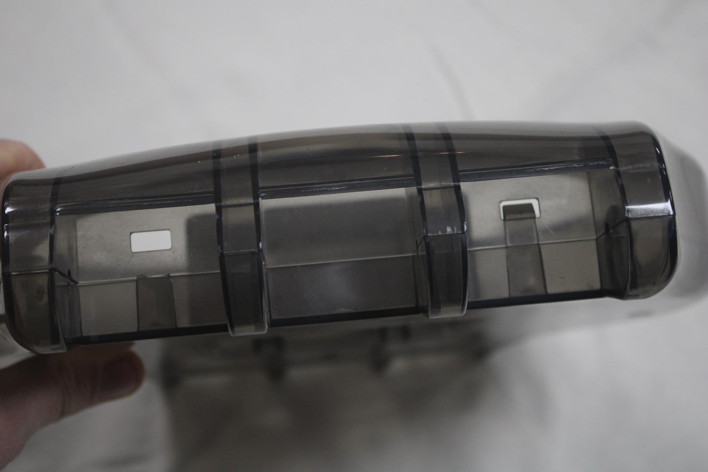 Maxi Swatch Case, Transparent Black, 1986 and beyond early vintage and original, Usable With Flaws