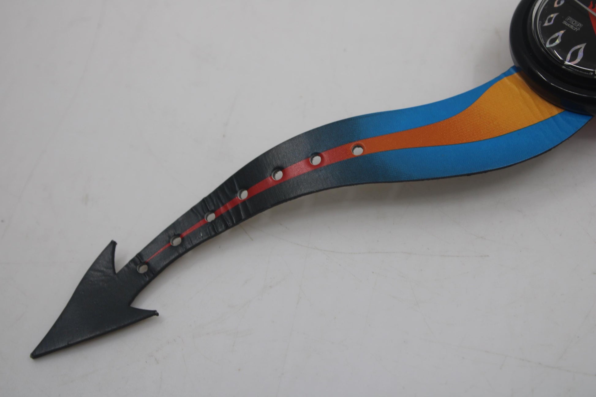 Vintage 1995 PMB103 Pop Swatch, 'Hot Stuff', Working, Nice Used Condition