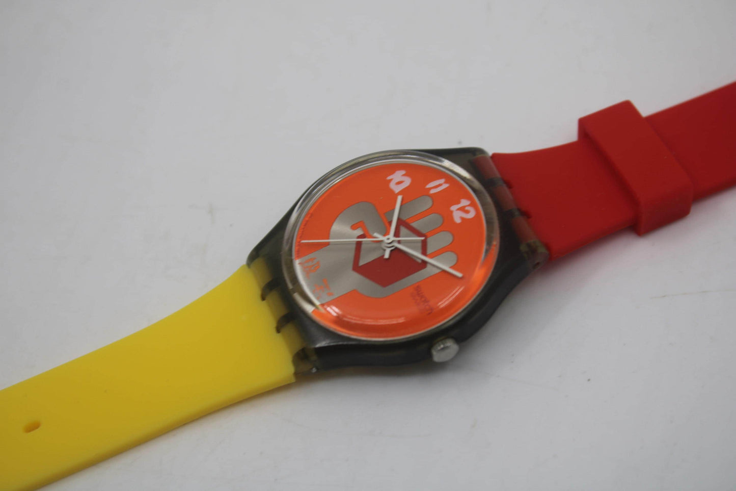 1996 Vintage 34mm Gents Swatch, 'Urgent', GM134, In Nice, Used Condition, working