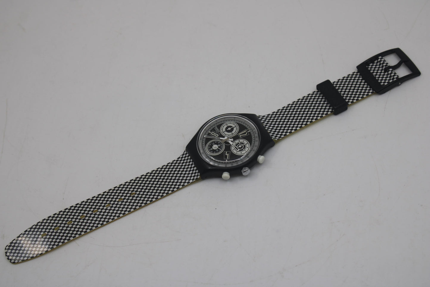 Vintage Gents Chrono Swatch 'Unlimited' SCB116, Near Mint Condition, with the original strap, working