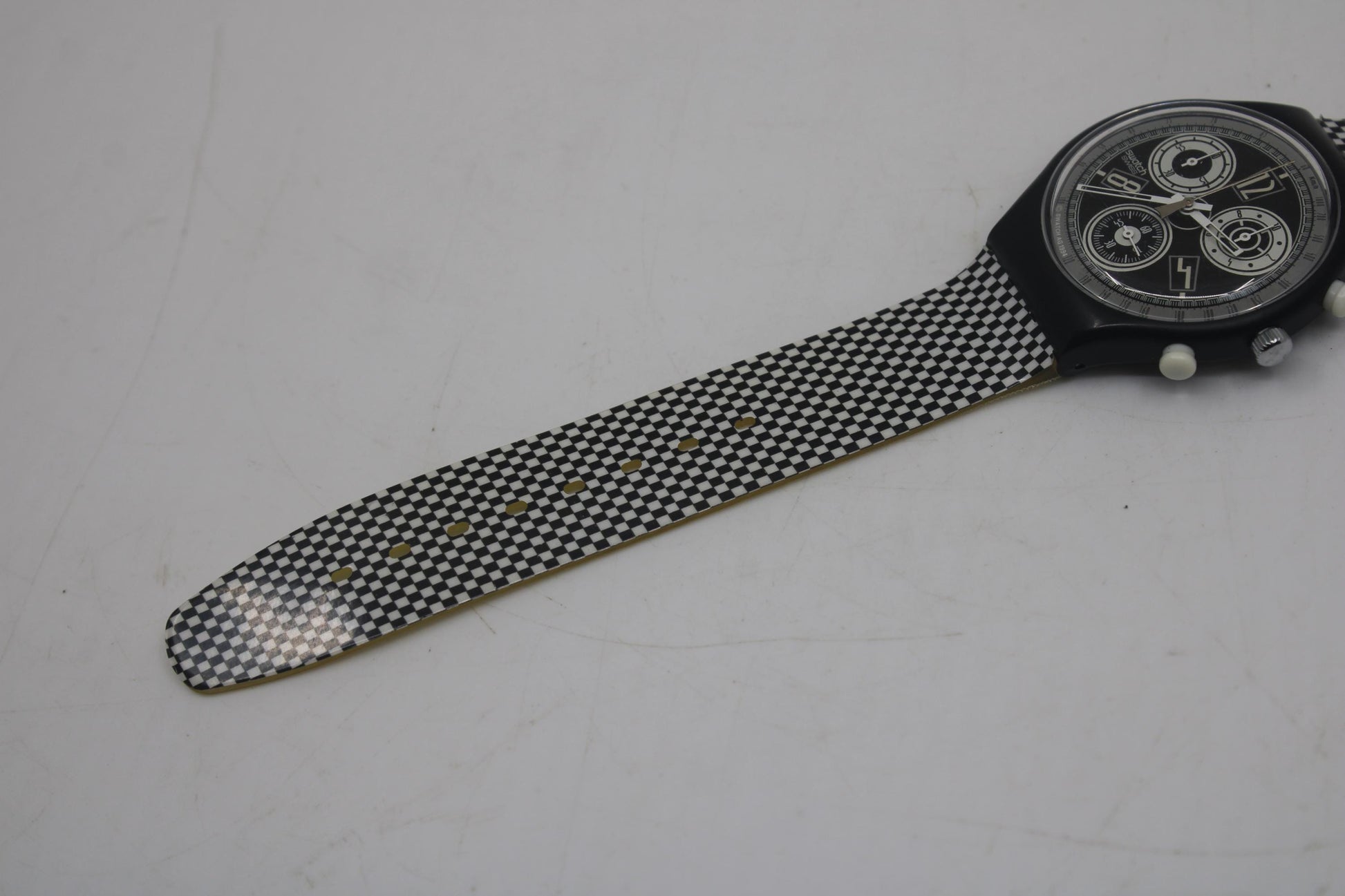 Vintage Gents Chrono Swatch 'Unlimited' SCB116, Near Mint Condition, with the original strap, working