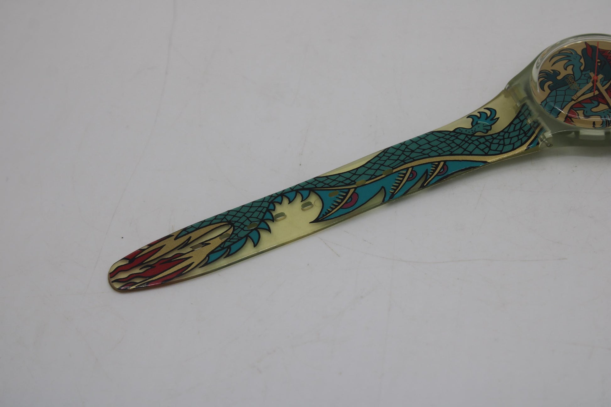 Gents Swatch, 'Green Dragon', GG135, in very nice, used condition, working, 1995