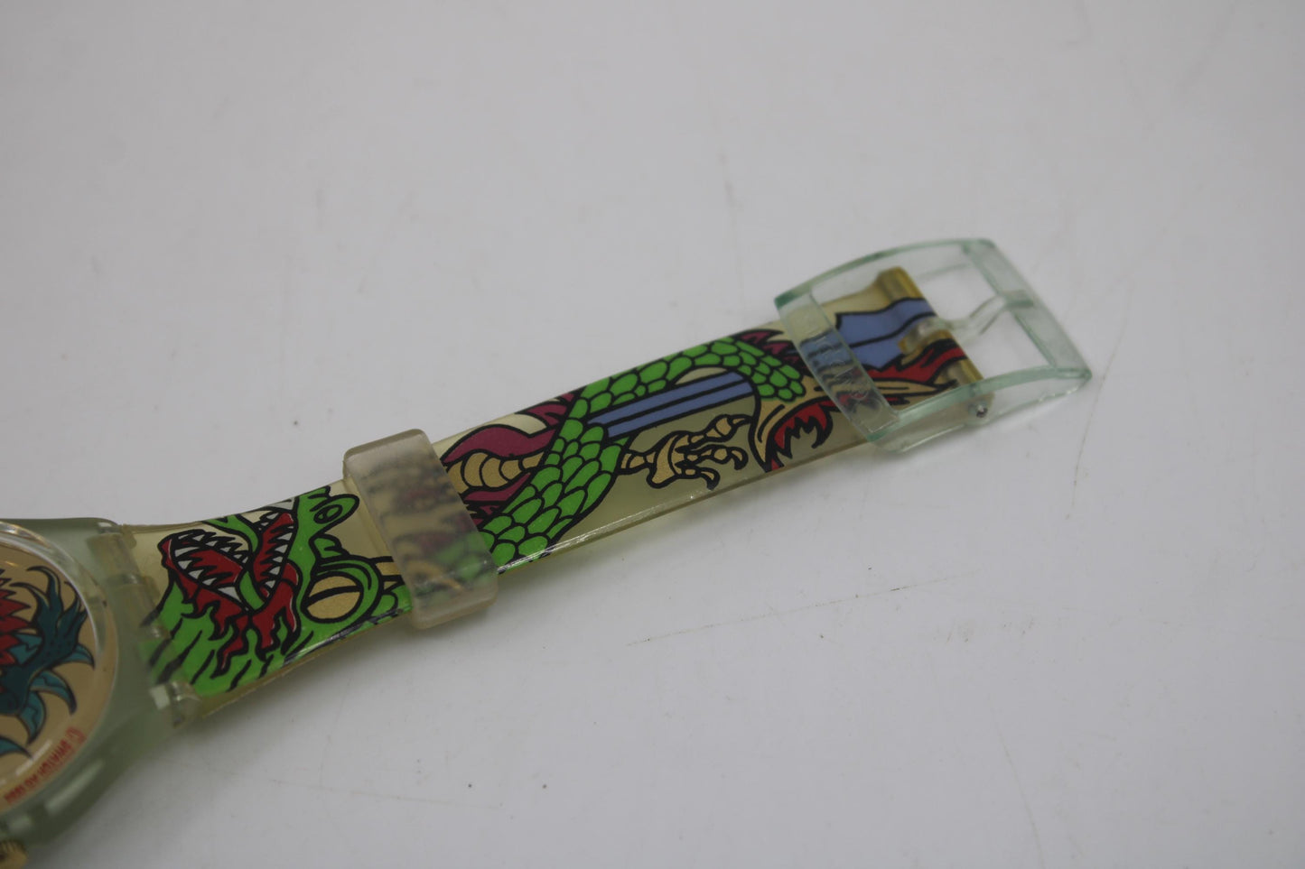 Gents Swatch, 'Green Dragon', GG135, in very nice, used condition, working, 1995