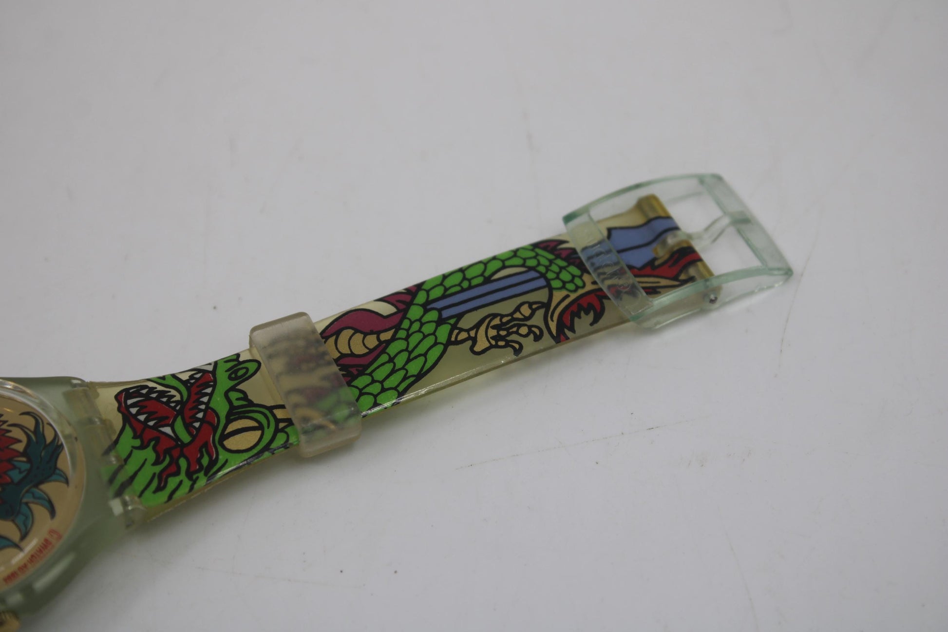 Gents Swatch, 'Green Dragon', GG135, in very nice, used condition, working, 1995