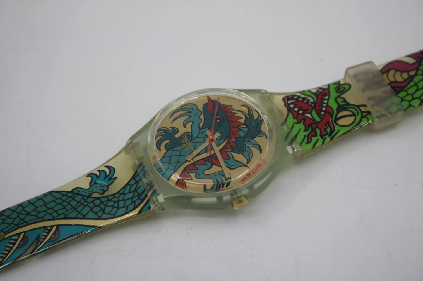 Gents Swatch, 'Green Dragon', GG135, in very nice, used condition, working, 1995
