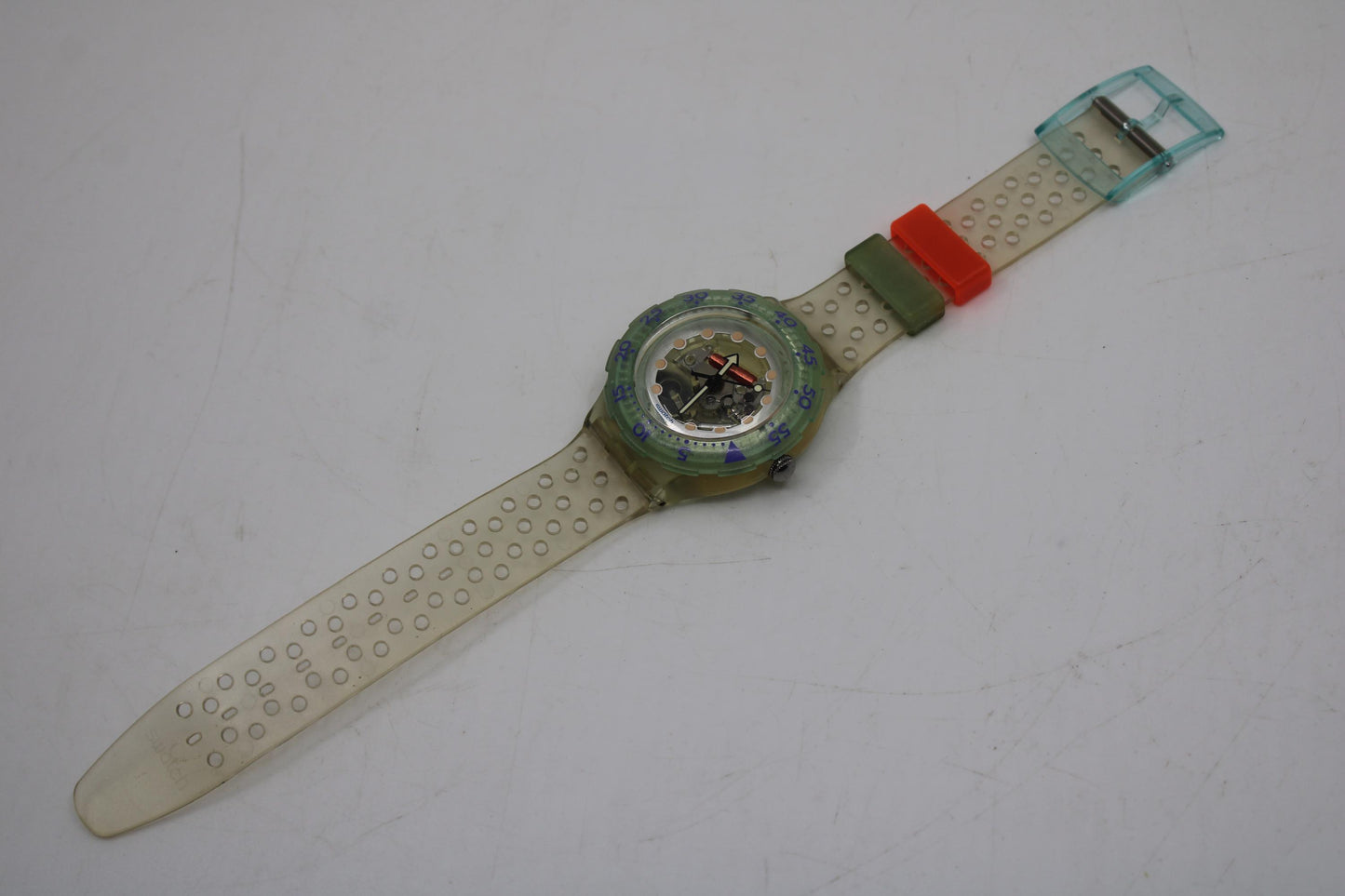 1992 Vintage Swatch Scuba 'Jelly Bubbles' SDK104, Mint Condition, working fine