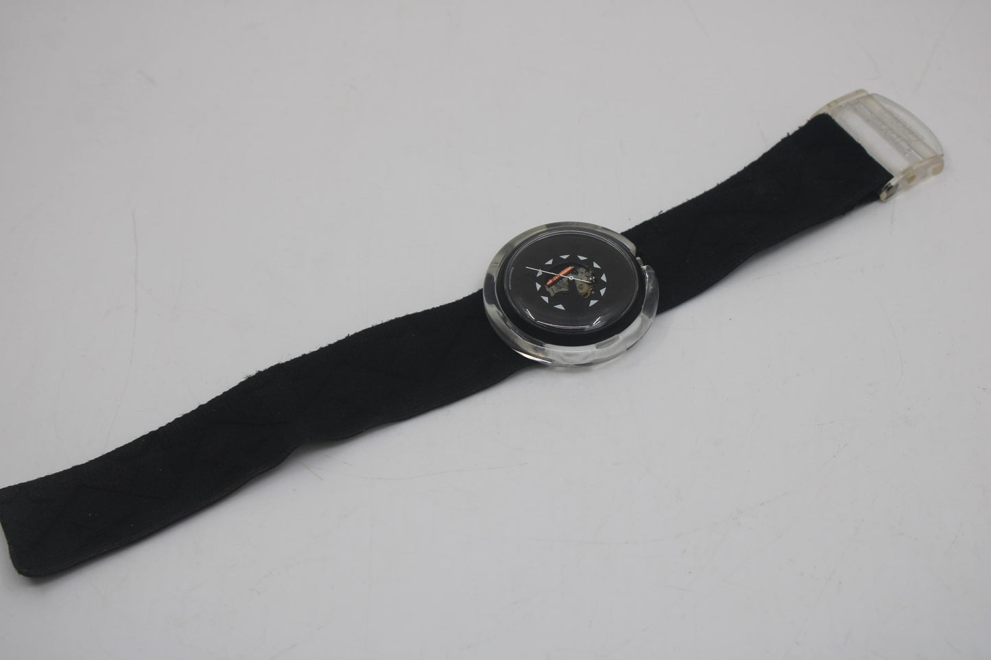Vintage 1994 PMB175 Pop Swatch, 'A Jamais', NO box, Very Nice, used Condition, Working