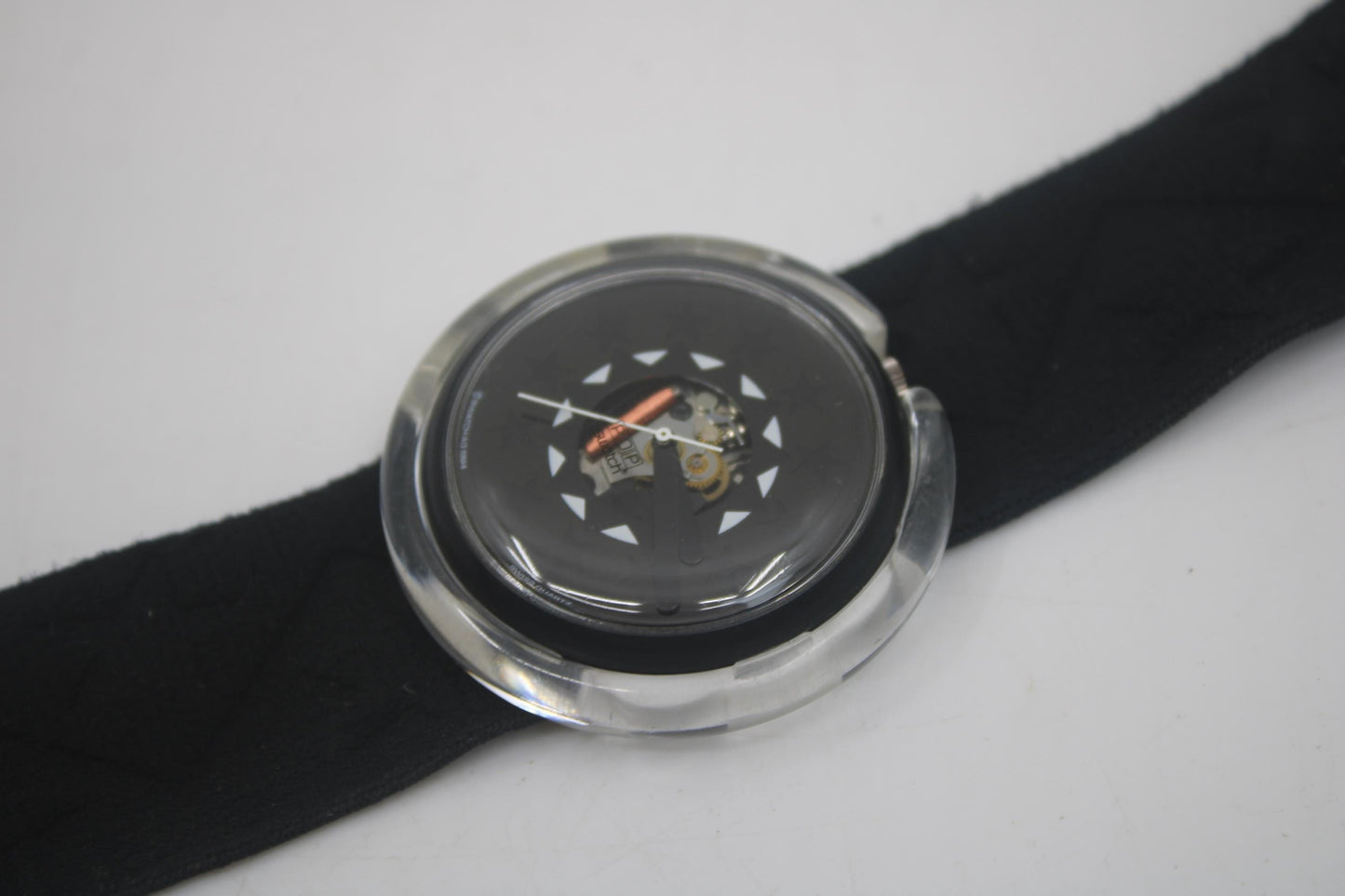 Vintage 1994 PMB175 Pop Swatch, 'A Jamais', NO box, Very Nice, used Condition, Working