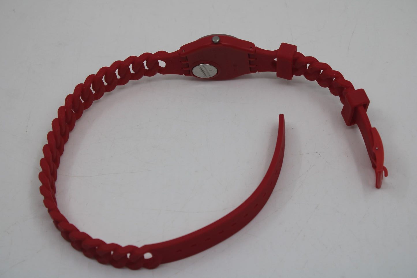 Swatch 34mm Gents, 'Cranberry Link', GR164, New Old Stock, Unworn, working, original strap