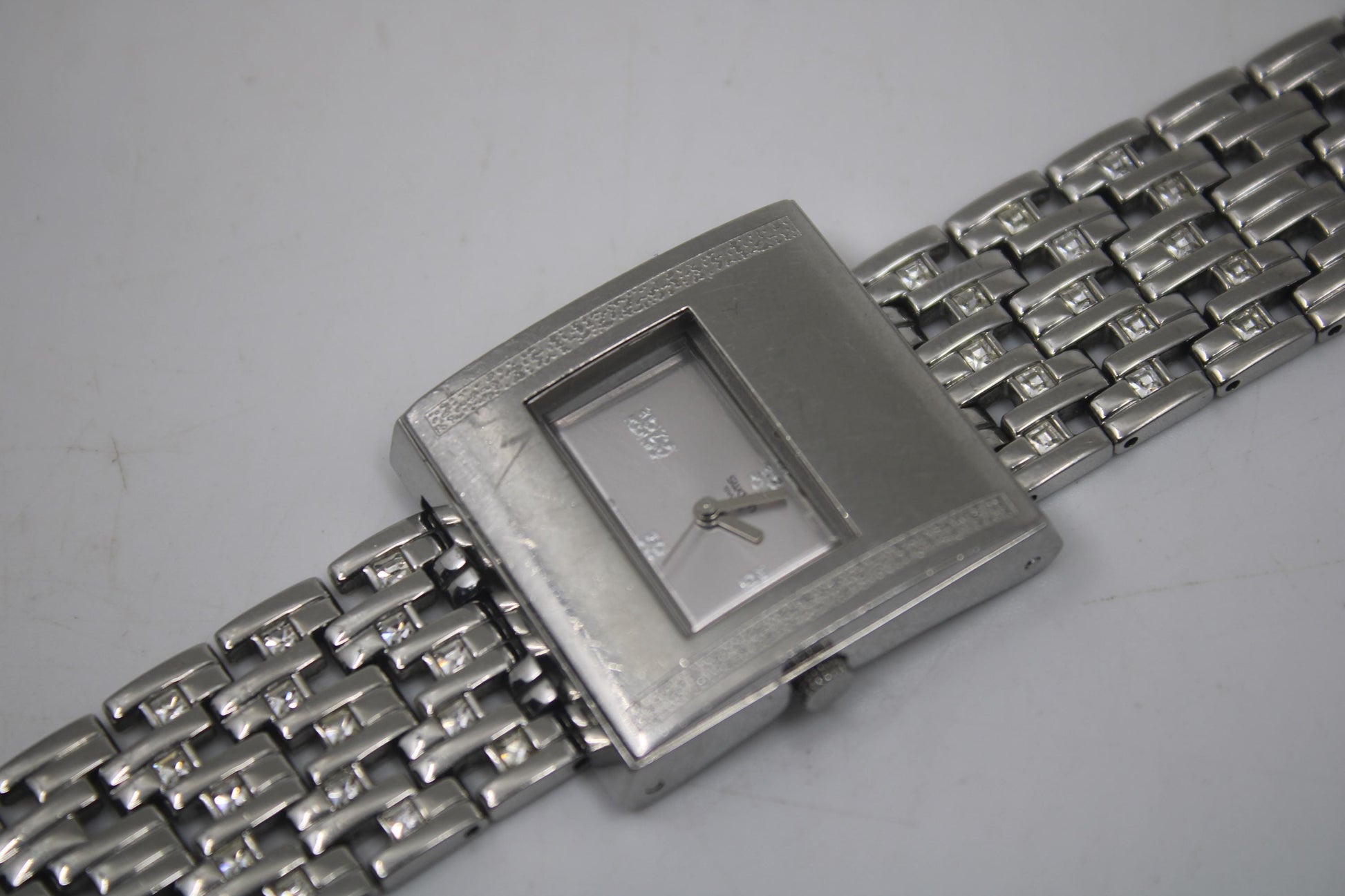 Swatch Irony Lady Square, YUS120G, 'Chroma Lux', vintage nice, used Condition