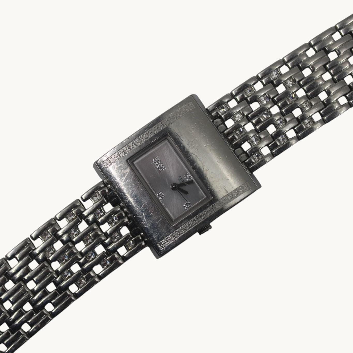 Swatch Irony Lady Square, YUS120G, 'Chroma Lux', vintage nice, used Condition
