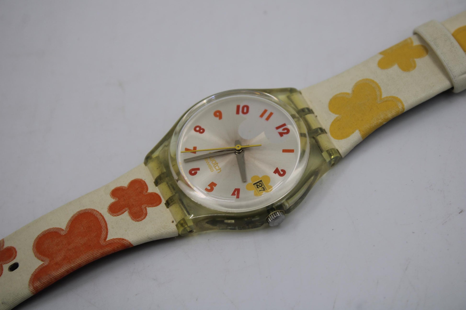 Vintage Gents Swatch 'Juicy Hours', GE402, In a Used Condition, working