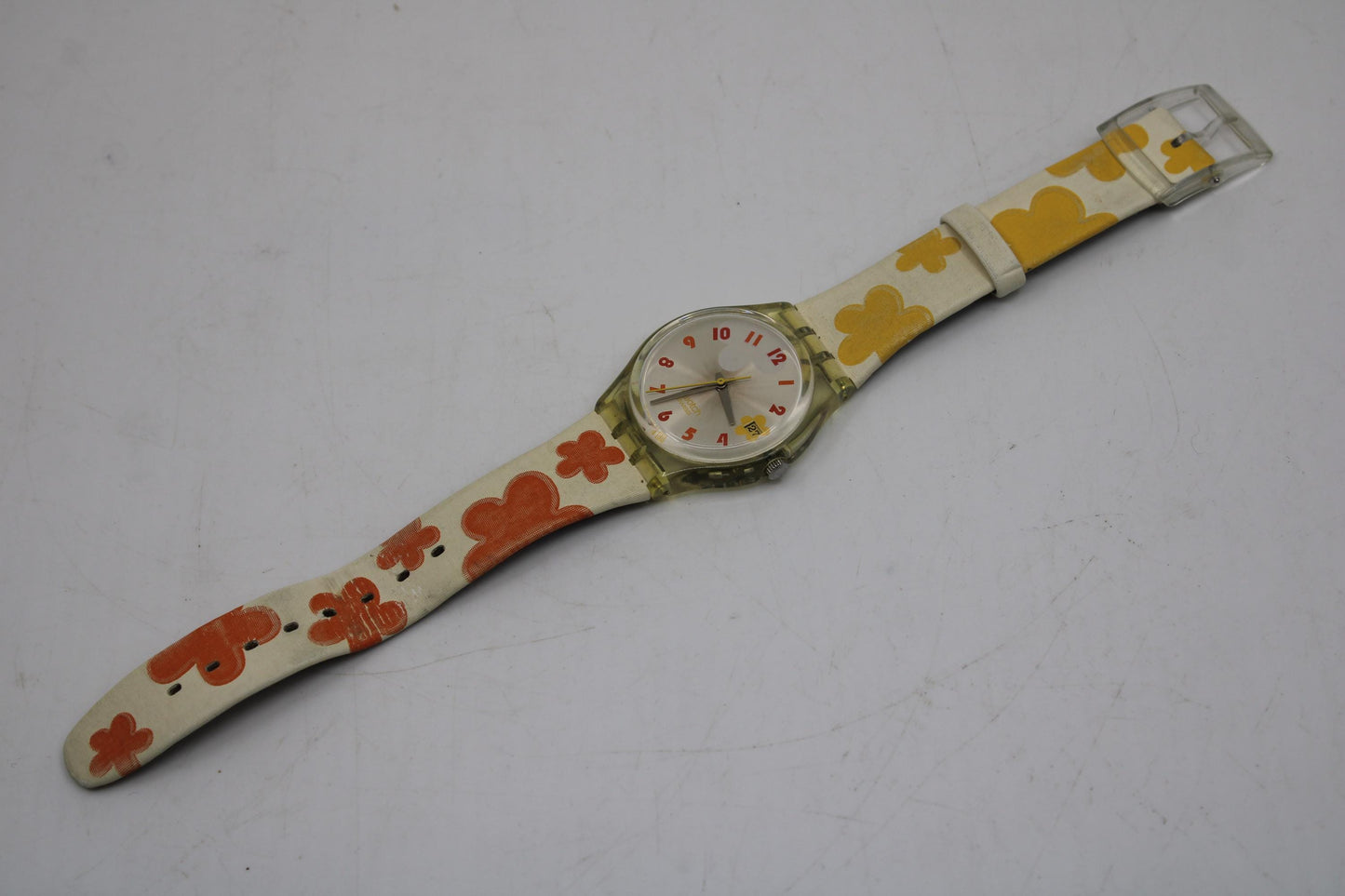 Vintage Gents Swatch 'Juicy Hours', GE402, In a Used Condition, working