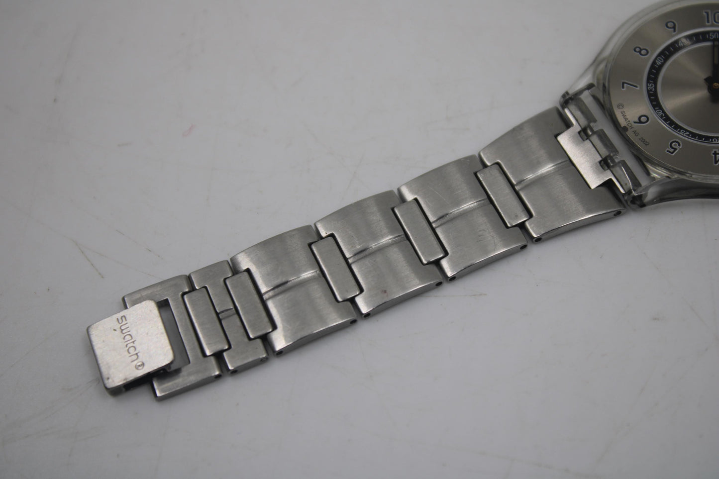 Skin Swatch watch, Around the Six, SFK168, working, original strap