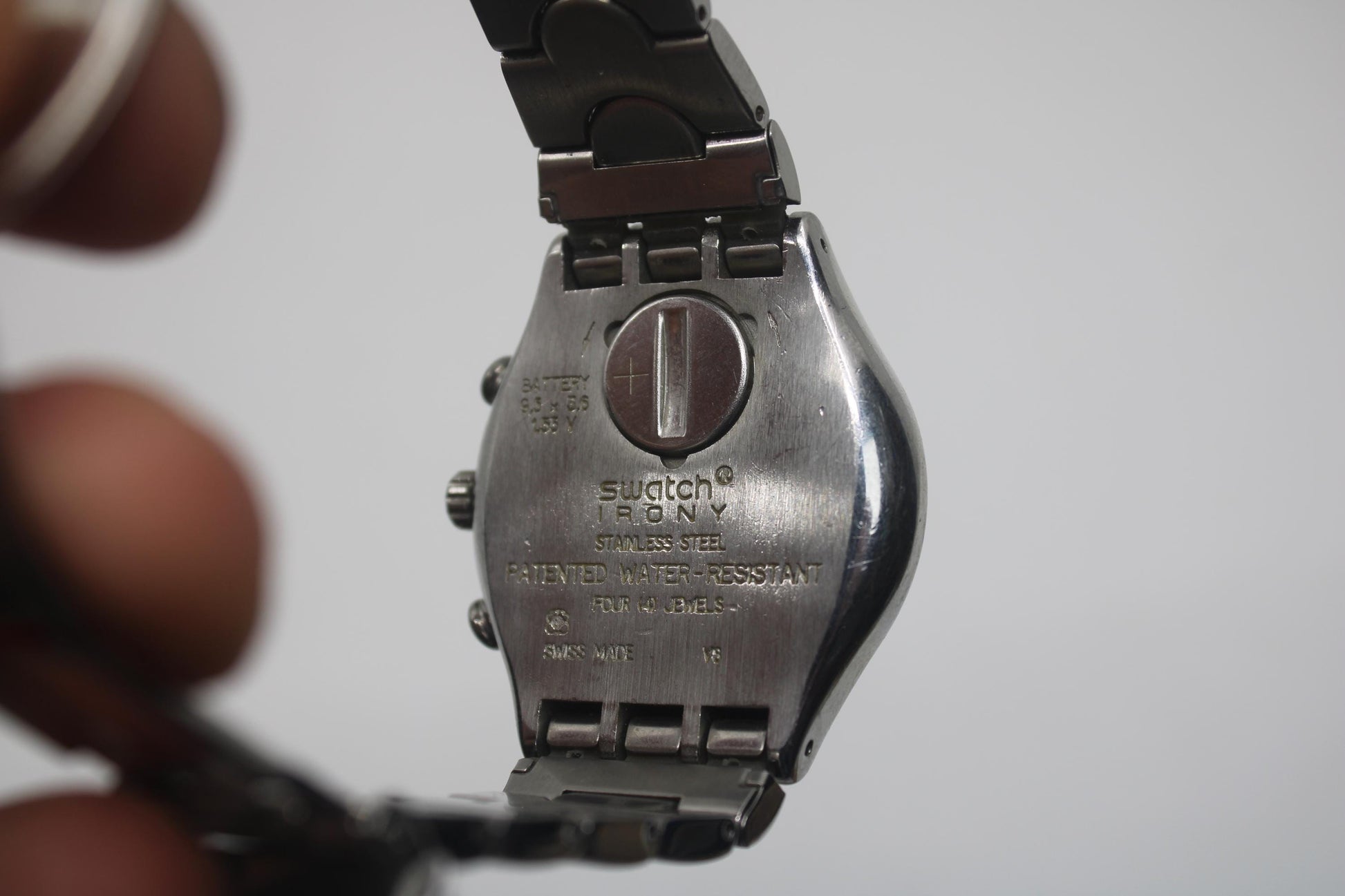 IRONY Chrono Swatch YCS412, 'Mesmeric' Very Nice Used Condition, Working