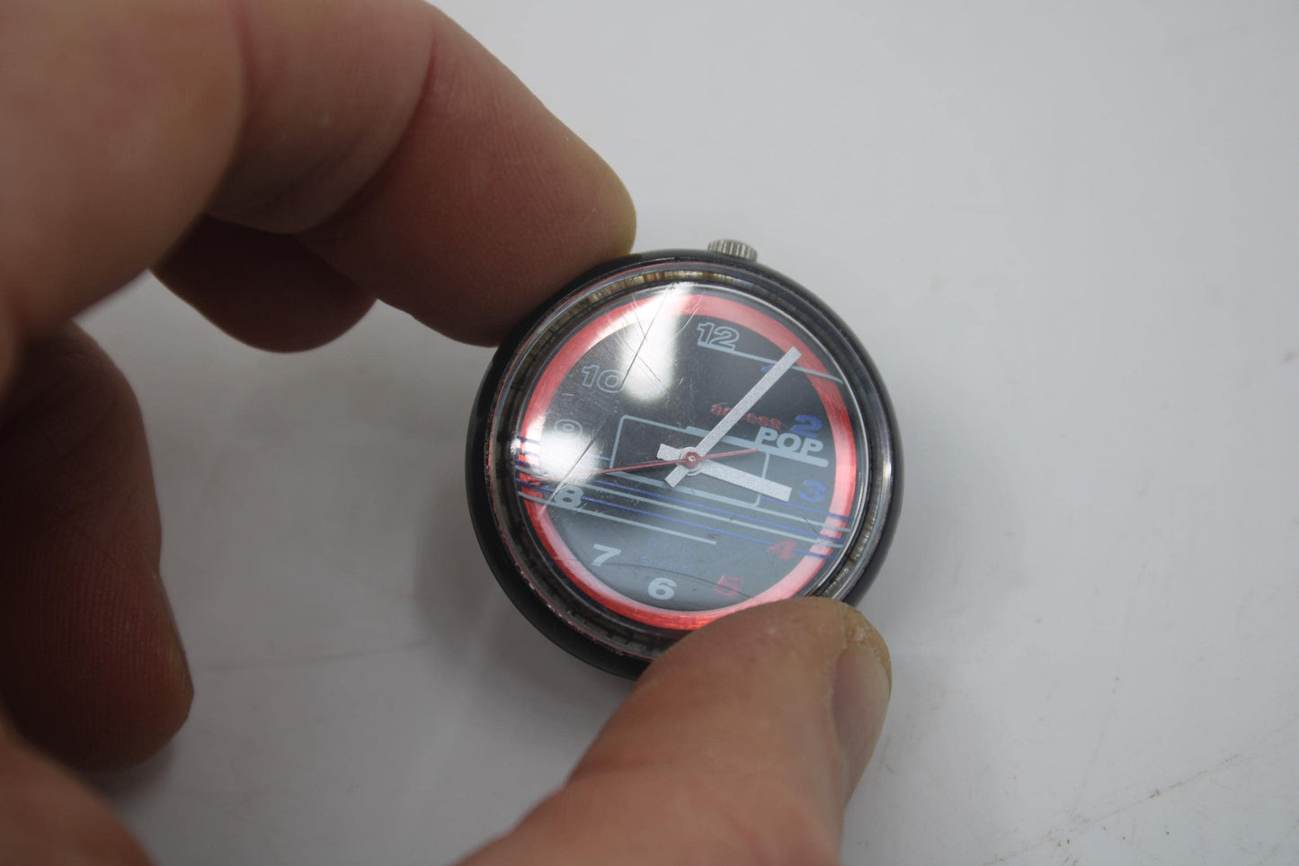 Swatch Access PopSwatch, 1998, Snowbump, PKB101, used, working, NO ring or strap